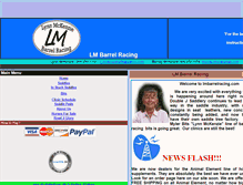 Tablet Screenshot of lmbarrelracing.com